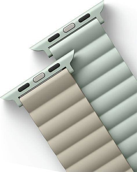 Rrip ore Uniq Revix Reversible për Apple Watch 38/40/41 mm, silikon, jeshile bezhë