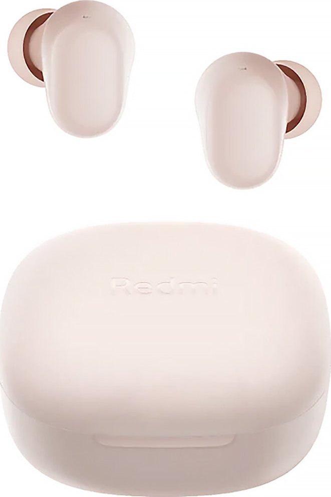 Kufje wireless Redmi Buds 6 Play, me kuti karikimi, rozë