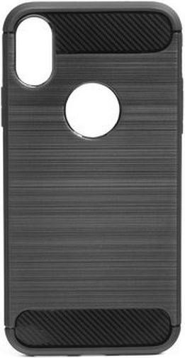 Mbrojtës celulari Forcell Carbon për iPhone Xs, i zi