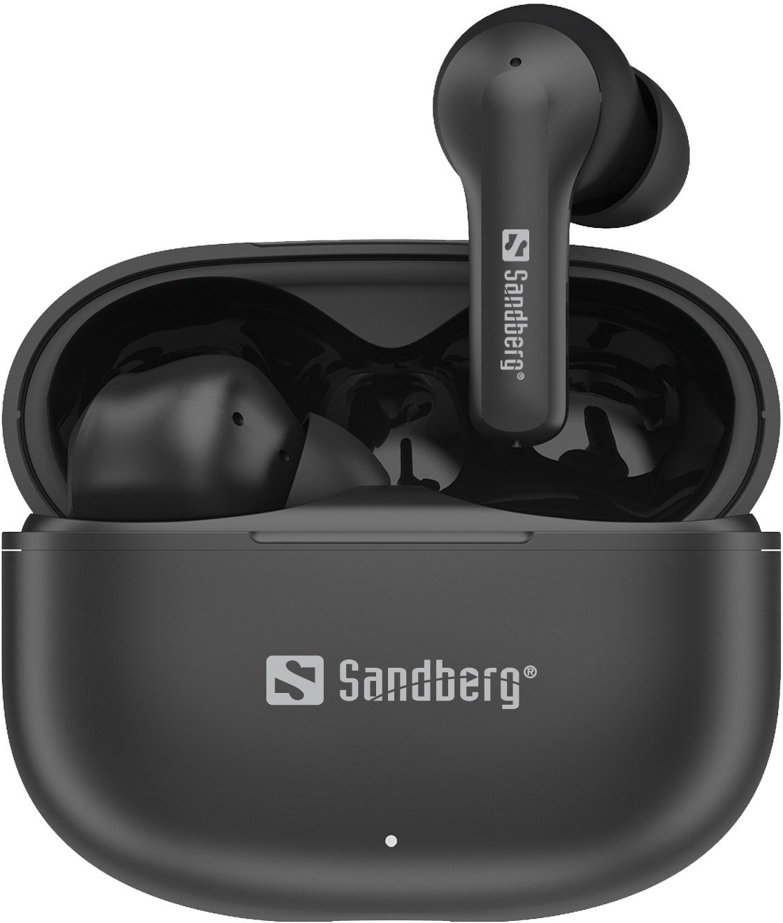 Kufje pa tela Sandberg Play'n Go, Bluetooth, me kuti karikimi, të zeza