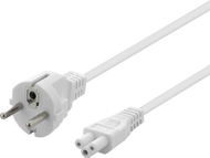 Kabllo rryme DELTACO DEL-109C-50V, CEE 7/7 në IEC C5, 50 cm, e bardhë