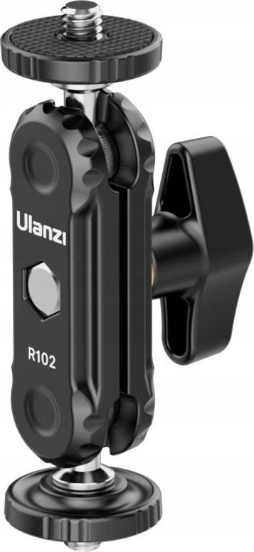Krah montimi Ulanzi R102 Magic Arm, 9 cm, 2x filetë 1/4", i zi