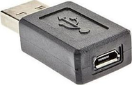Përshtatës PremiumCord microUSB në USB, i zi
