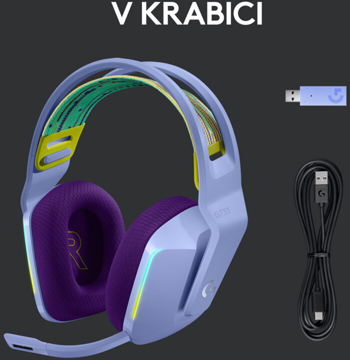 Kufje Logitech G733 Lightspeed, vjollcë