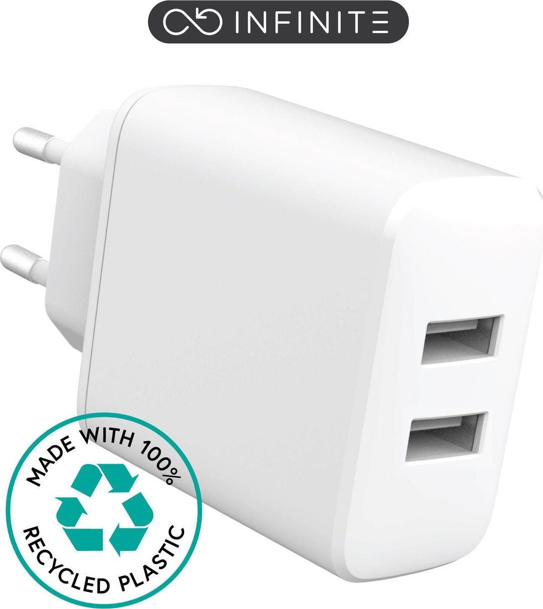 Karikues muri ESTUFF ES637005, për smartphone, 1 portë USB, i bardhë