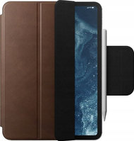 Këllëf lëkure Nomad Leather Folio për Apple iPad Pro 13" M4, me mbulesë magnetike, kafe