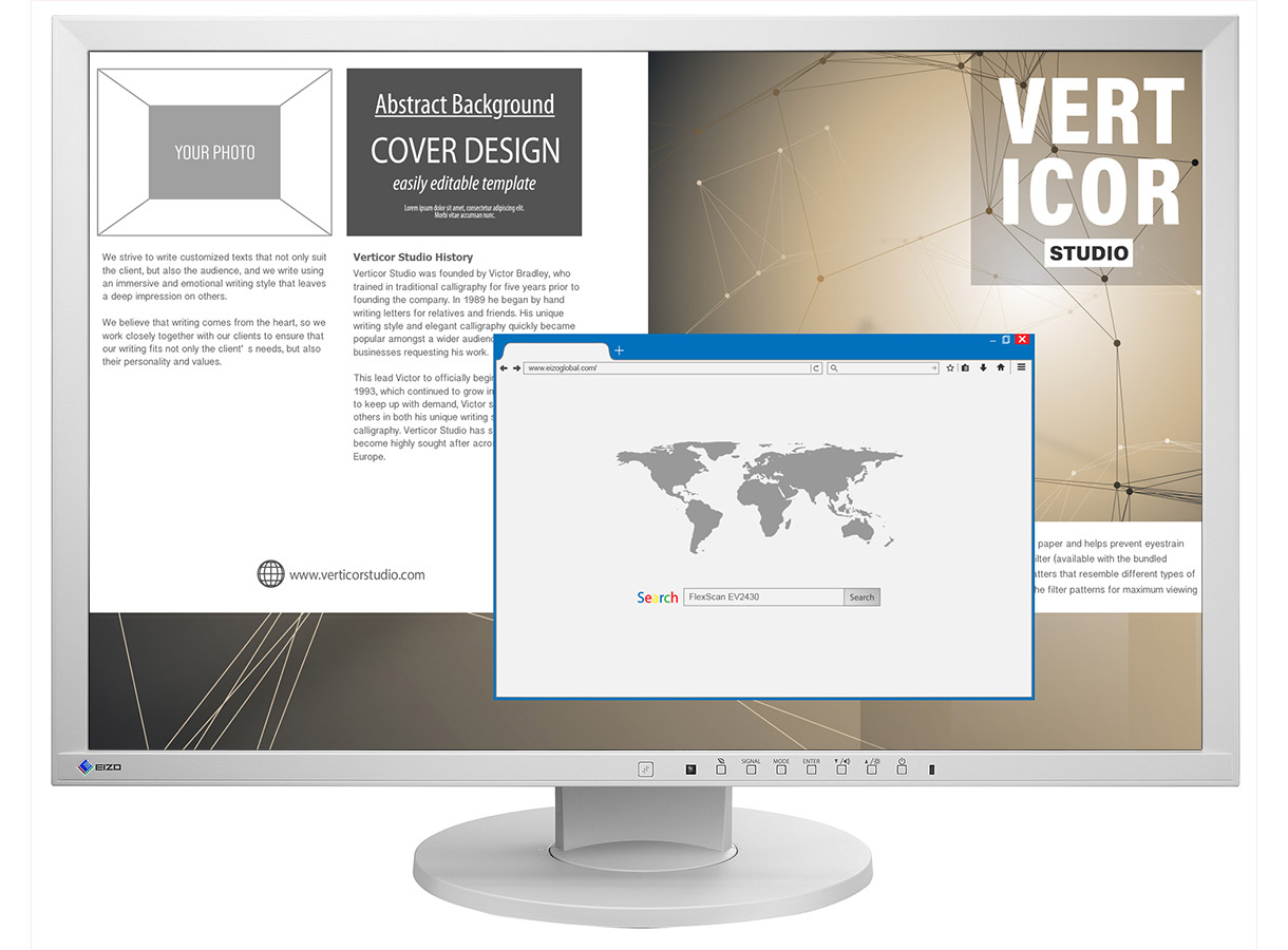 Monitor EIZO EV2430-FHD - LED, 24", WUXGA, i hirtë