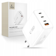 Karikues rrjeti Tech-Protect NC240W GaN, 4 porta, 240W PD QC 3.0, i bardhë