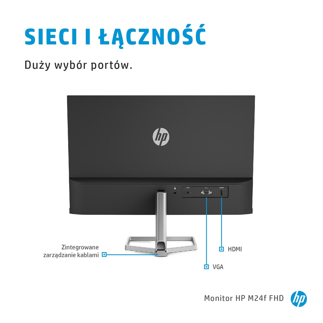 Monitor HP M24f FHD, 23.8", 1920 x 1080, Full HD, 75 Hz, i zi