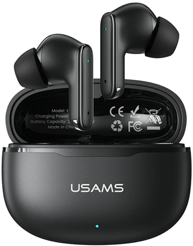 Kufje wireless Usams E05 TWS, Bluetooth 6.0, in ear, të zeza