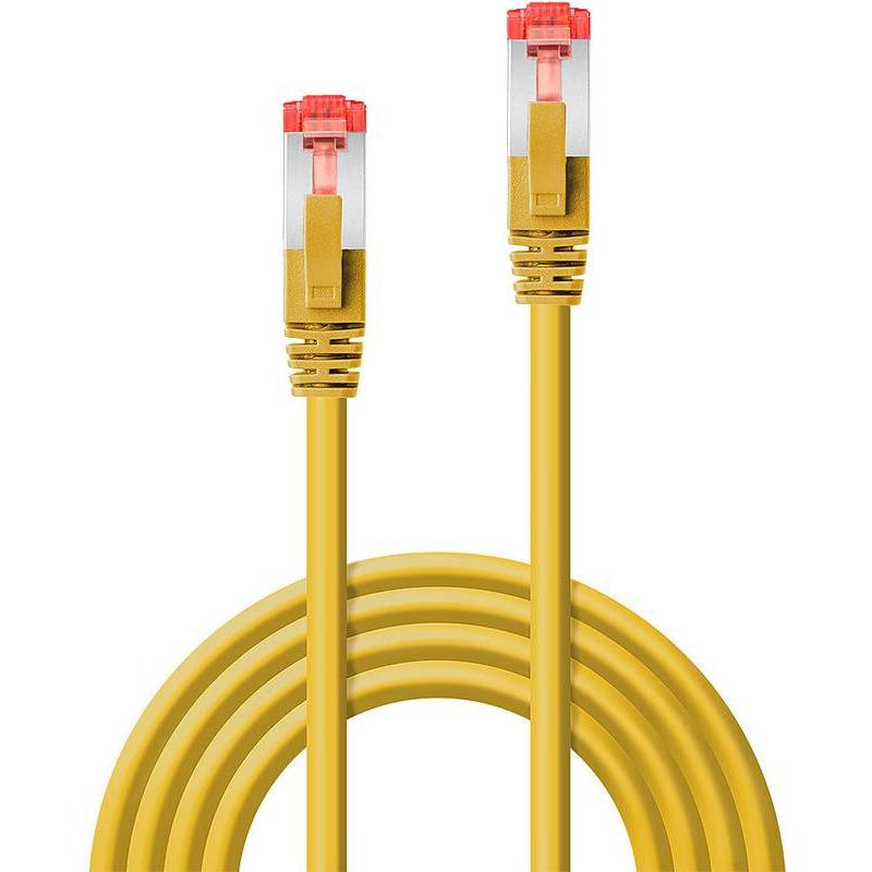Kabllo rrjeti Lindy Patchcord Cat.6, S/FTP, 1m, e verdhë
