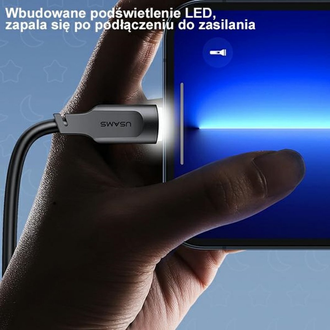 Kabllo USB Usams USB C në USB C Lithe, 1.2 m, 100W, e gjelbër