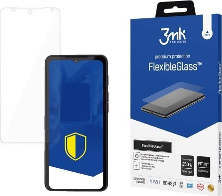 Mbrojtës ekrani 3MK FlexibleGlass për CAT S75, xham hibrid, rezistent ndaj gërvishtjeve, transparent