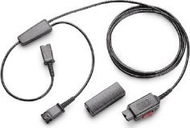 Adapter trajnimi Plantronics Y Splitter 2701903, lidhje QD, për 2 kufje, i zi