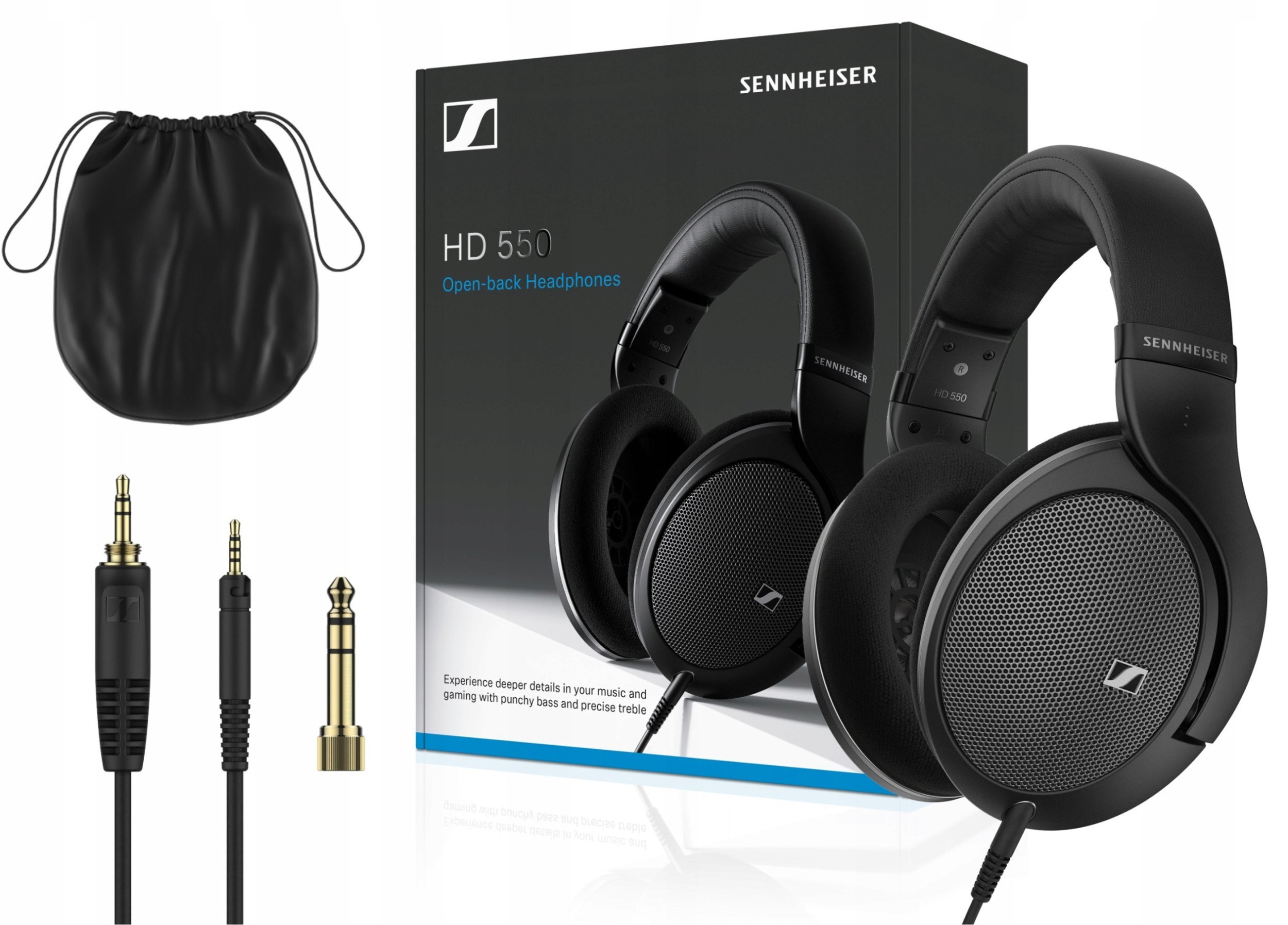 Kufje Sennheiser HD550, over ear, open back, të zeza