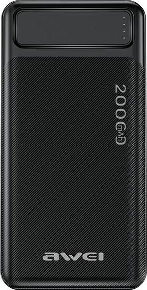Powerbank Awei P6K, 20000mAh, me dalje USB të shumëfishta, i zi