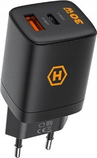 Karikues muri Hammer RapidCharge Duo, 30W, 2 porta USB C USB A, i bardhë