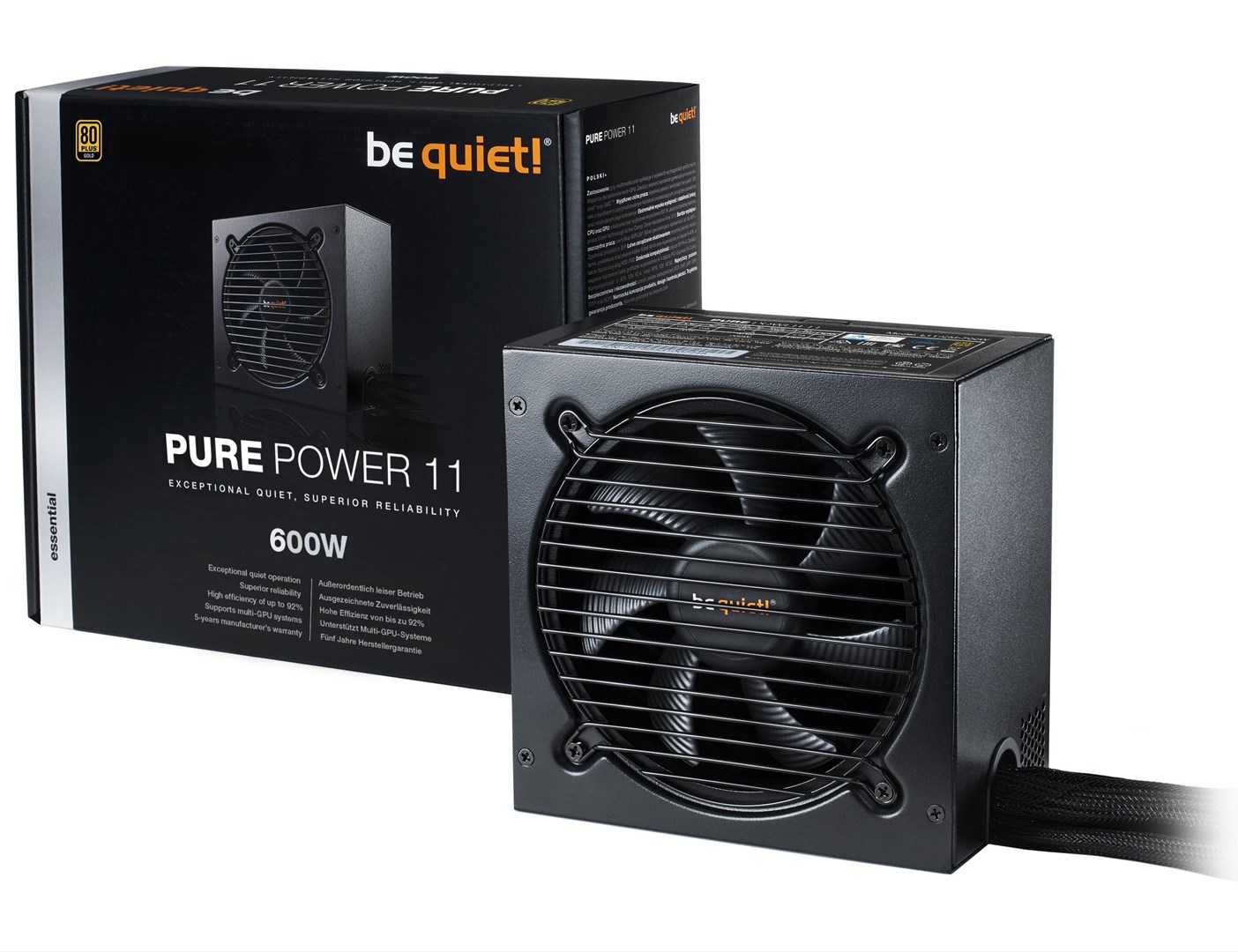 Furnizues me energji Be quiet! Pure Power 11, 600W, 80 PLUS Gold, 120mm, i zi