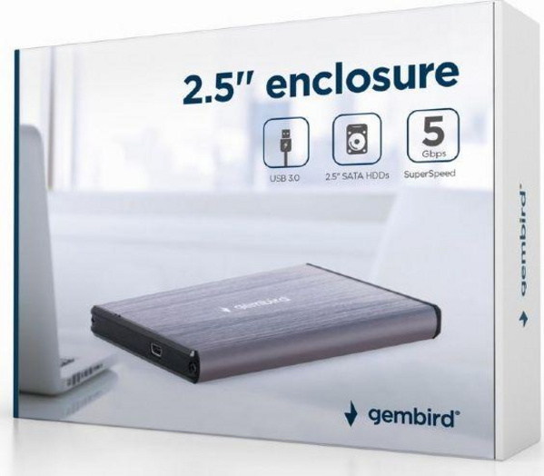 Kuti për disk Gembird 2.5" SATA - USB 3.2 Gen 1