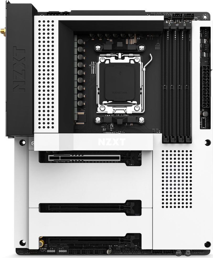 Pllakë amë Nzxt N7 B650E MATT, e bardhë