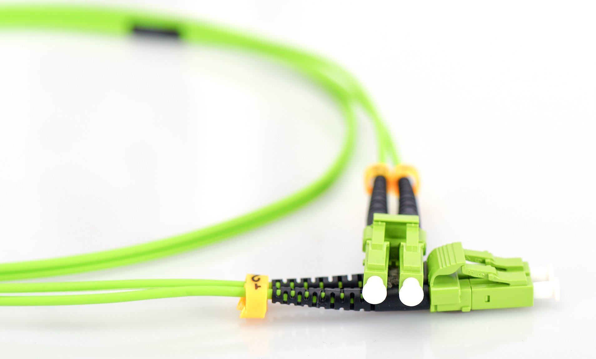 Оптички кабел Дигитус LWL Patch Cable LC LC, OM5 50/125 µm, дуплекс 3m, зелена