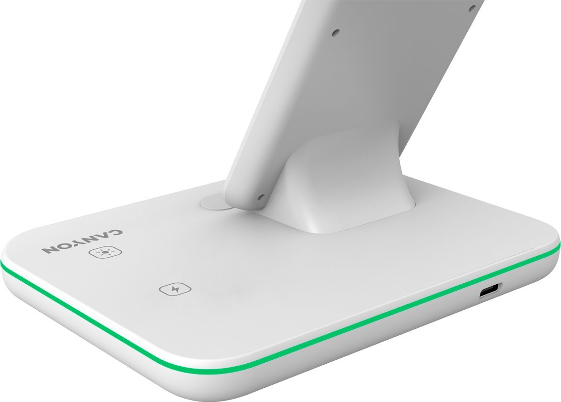 Karikues wireless Canyon WS-303, 15W, USB Type-C, i bardhë
