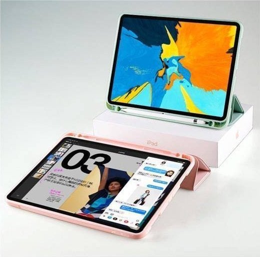 Навлака за таблет Tech-Protect SmartCase, за iPad Air 4 2020 и iPad Air 5 2022, со место за молив Apple, виолетова
