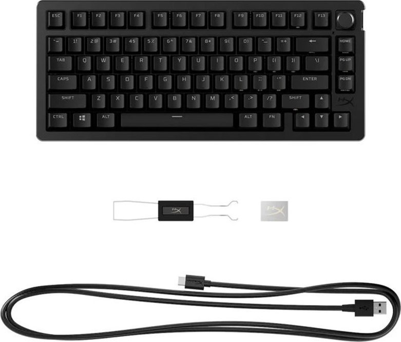 Tastierë gaming HyperX Alloy Rise 75, mekanike, RGB, e zezë