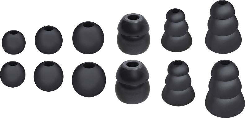 Gomca rezere MEE audio M6 Pro, 6 palë, të zeza