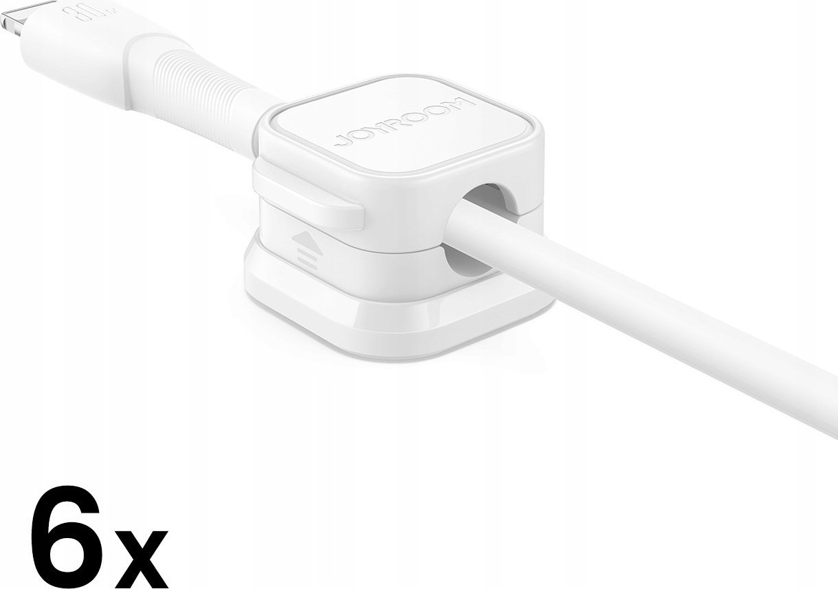 Organizues kabllosh Joyroom JR-ZS368, magnetik, set 6 copë, i bardhë