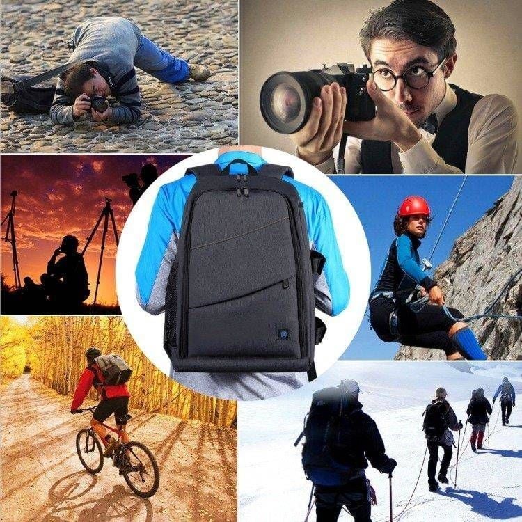 Çantë shpine fotografike Puluz PU, waterproof, për laptop 15.6", e zezë