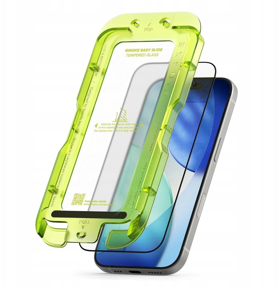 Qelq mbrojtës Ringke Easy Slide për iPhone 17, set 2 copë, transparent