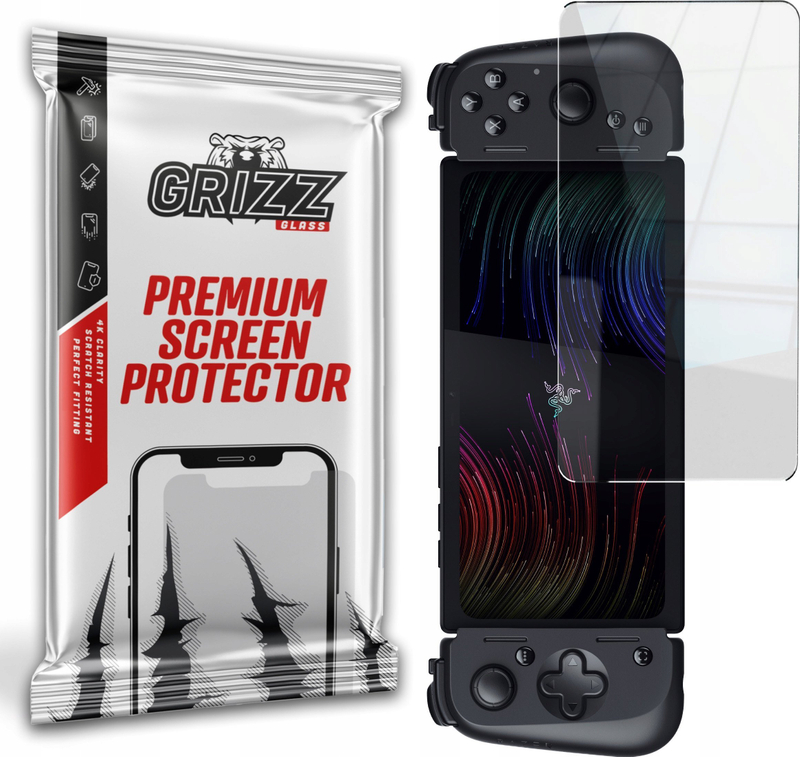 Xham mbrojtës hibrid GrizzGlass për Razer Edge, HybridGlass, transparent