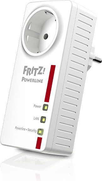 Adapter Powerline AVM FRITZ! 1220E, 1200Mbps, 2x LAN, i bardhë