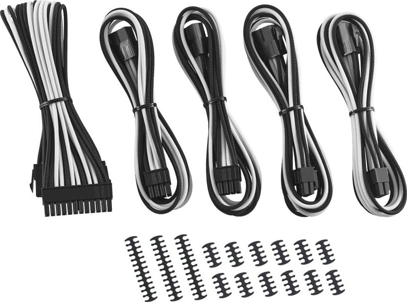 Set kabllosh kompjuteri CableMod, ModMesh, ATX EPS PCIe, bardh e zi