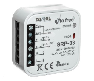 Kontrollues roletash Zamel SRP-03, montim i fshehtë, sistem EXTA FREE
