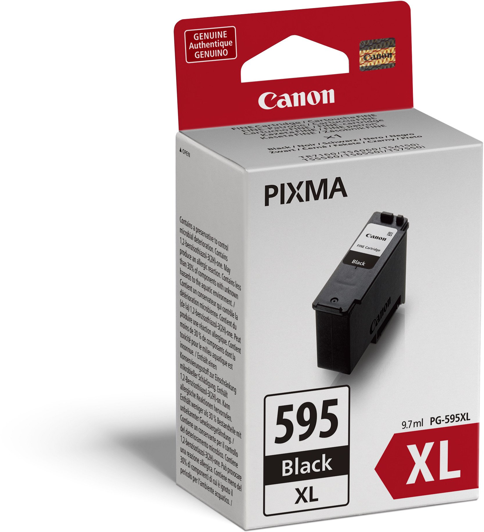 Кертриџ со боја Canon PG-595XL, оригинален, висок капацитет XL, црн