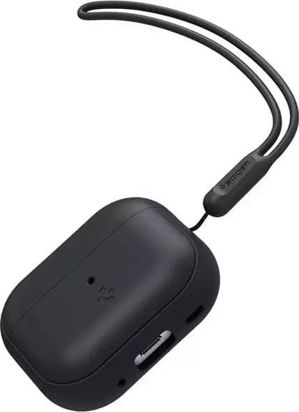 Mbulesë mbrojtëse Spigen Protective Case për AirPods Pro 2, silikon, me rrip, e zezë
