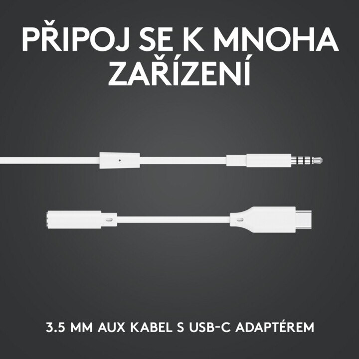 Dëgjuese Logitech G333, të bardha