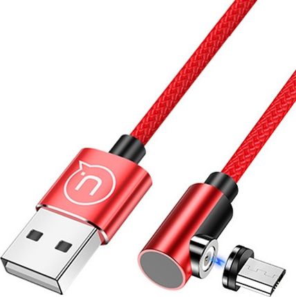 Kabllo Usams USB-A - microUSB, 1m, e kuqe