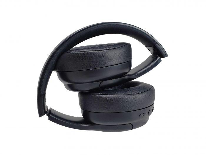 Kufje Bluetooth stereo, me mikrofon, pa kabllo, të zeza