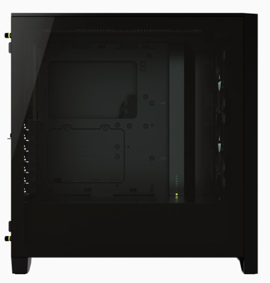 Kasë Corsair iCUE 4000X RGB Midi Tower, e zezë