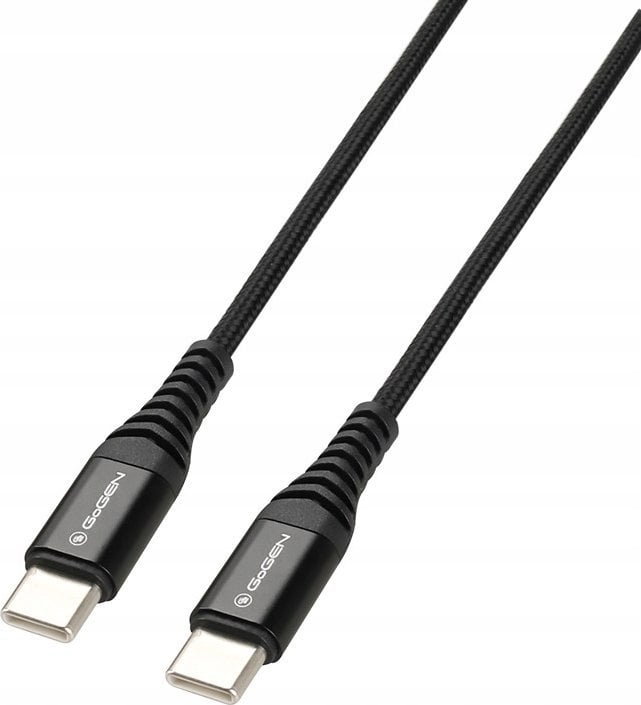 Kabllo karikimi GoGEN USBC200MM01, USB C në USB C, 60W, 2m, e zezë