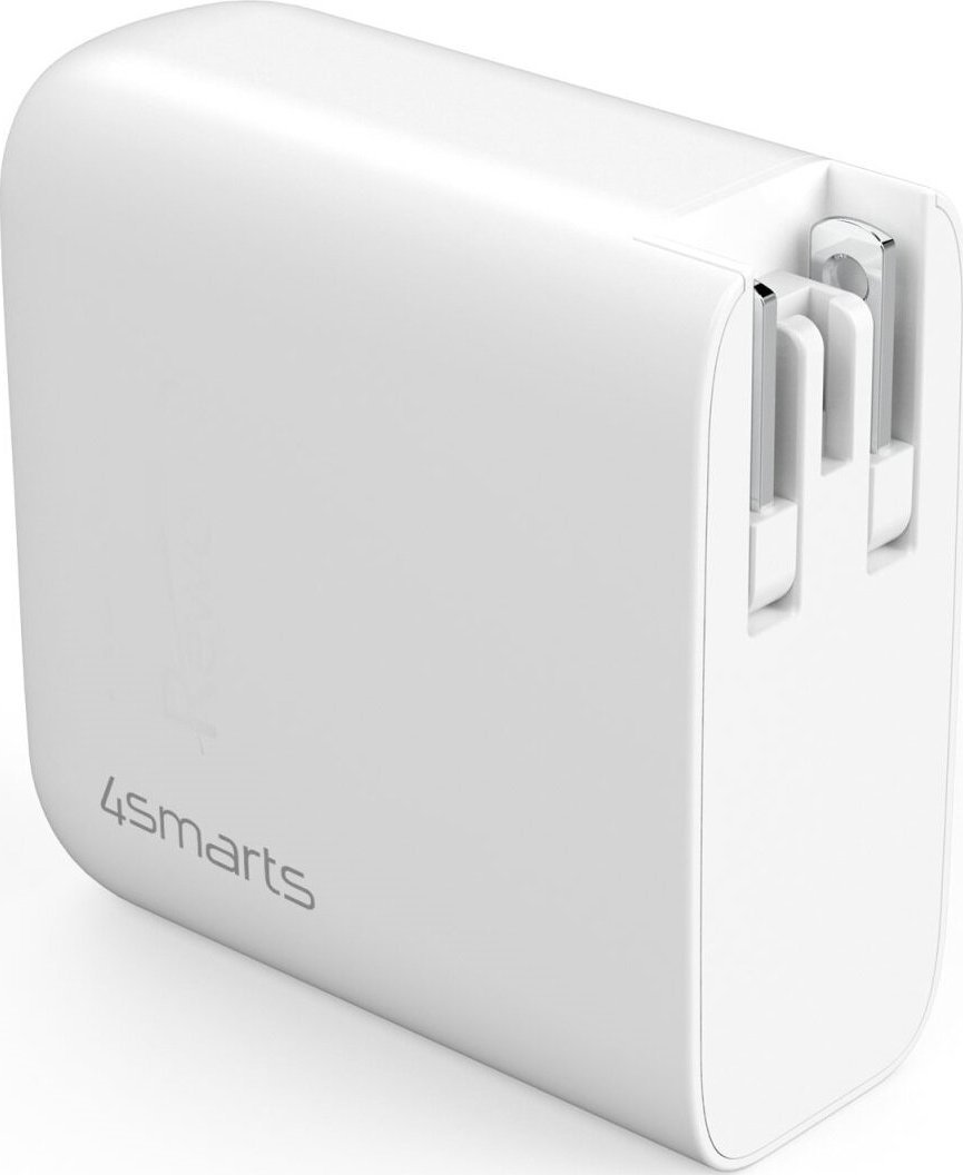 Karikues muri 4smarts GaN Flex, 2x USB Type C, karikim i shpejtë, i bardhë