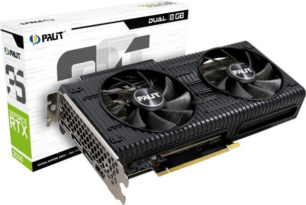 Kartelë grafike Palit GeForce RTX 3050 Dual 8GB GDDR6