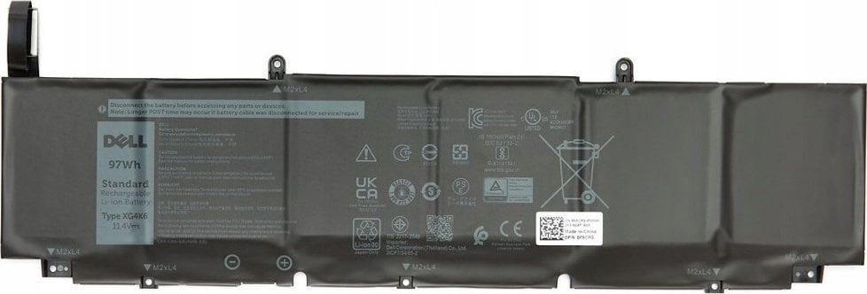 Bateri laptopi Dell Replacement, zëvendësuese, e zezë