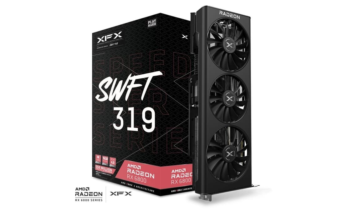Kartë grafike XFX AMD Radeon RX 6800, 16 GB GDDR6, RX-68XLAQFD9