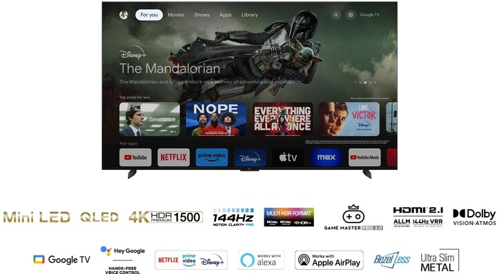 Televizor TCL 98C805, 98" (248cm), 4K UHD, i zi