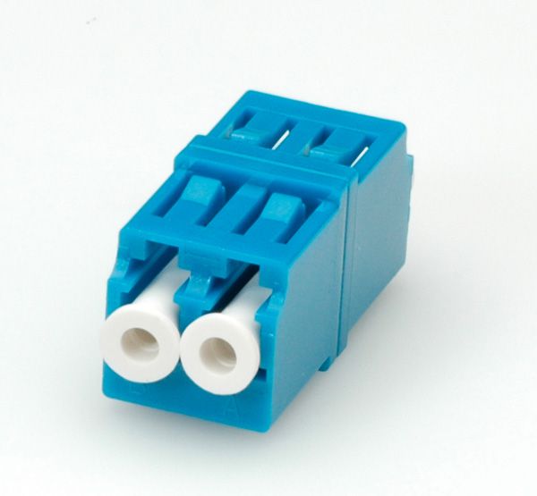 Adapter fibër optike ROLINE LC Duplex, Single Mode, plastike, i bardhë