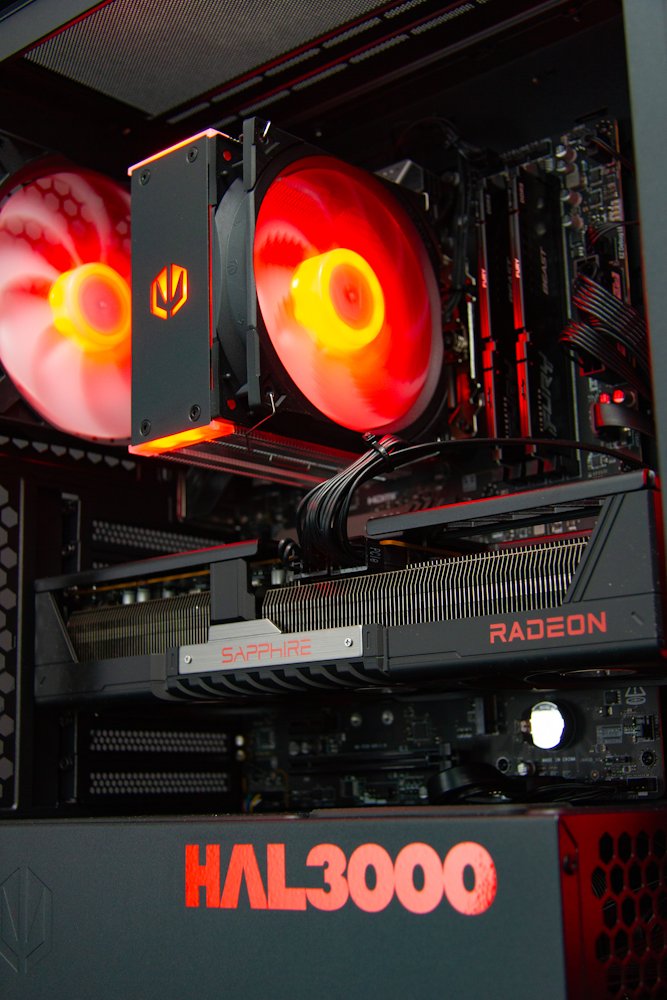 Kompjuter HAL3000 Alfa Gamer XT, AMD Ryzen 5 7600, 32GB DDR5, 2TB PCIe4 SSD, AMD RX 9070 XT, i zi